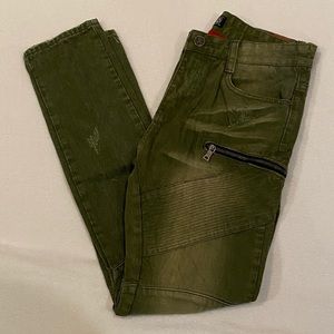 Square zero green jeans